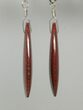 Ruby Red, Agatized Dinosaur Bone (Gembone) Earrings #84744-4